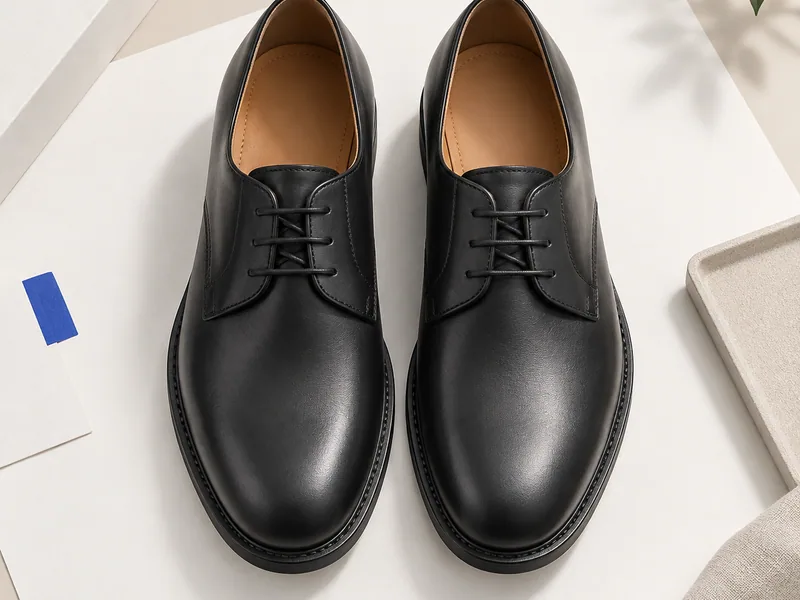 Par de zapatos negros de vestir sin marca